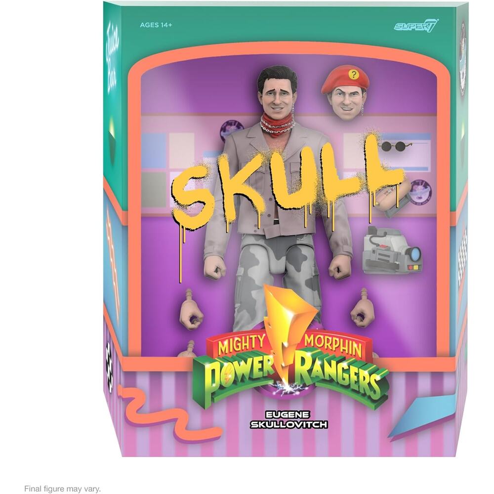 Super 7 Mighty Morphin Power Rangers Ultimate Skull figure, action figure